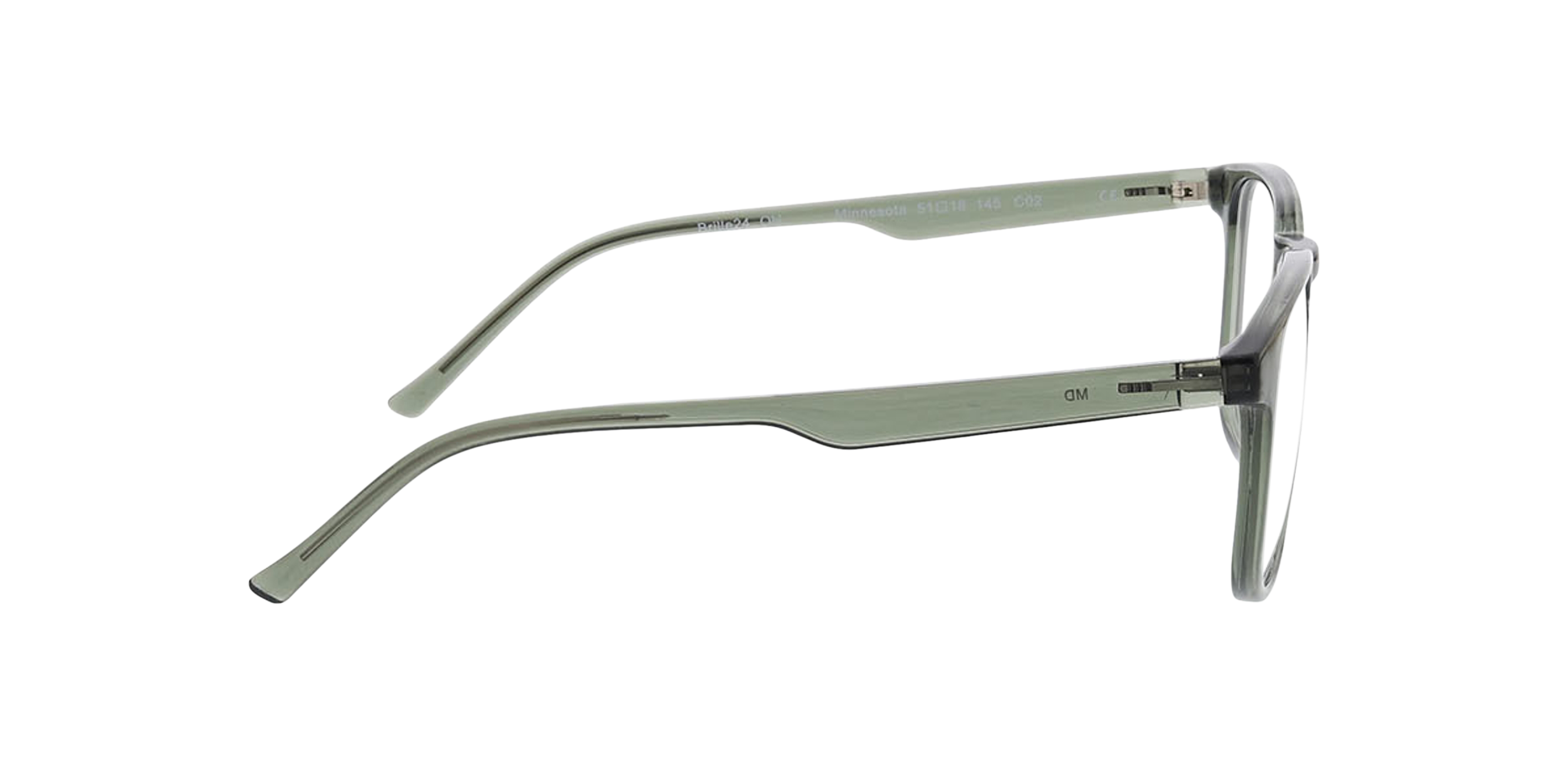 Minnesota Crystal Grün KunststoffEyeglass Frames von B24, Seitenansicht