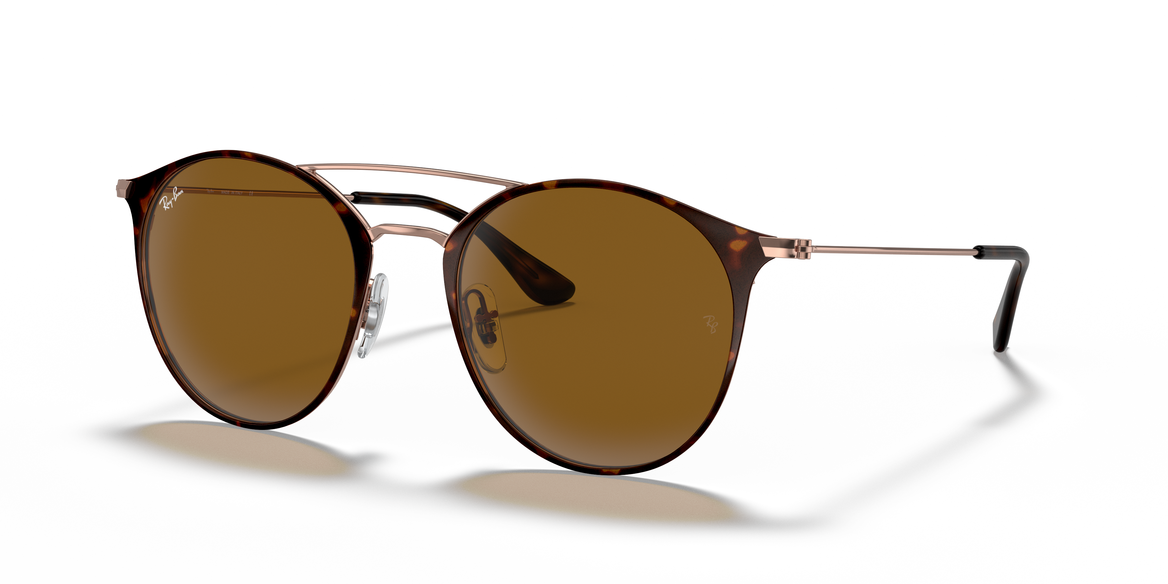 RB3546 Havana MetallSunglass Frames von B24, Dreiviertelansicht