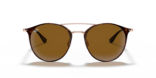 RB3546 Havana MetaalSunglass Frames van B24, Vooraanzicht