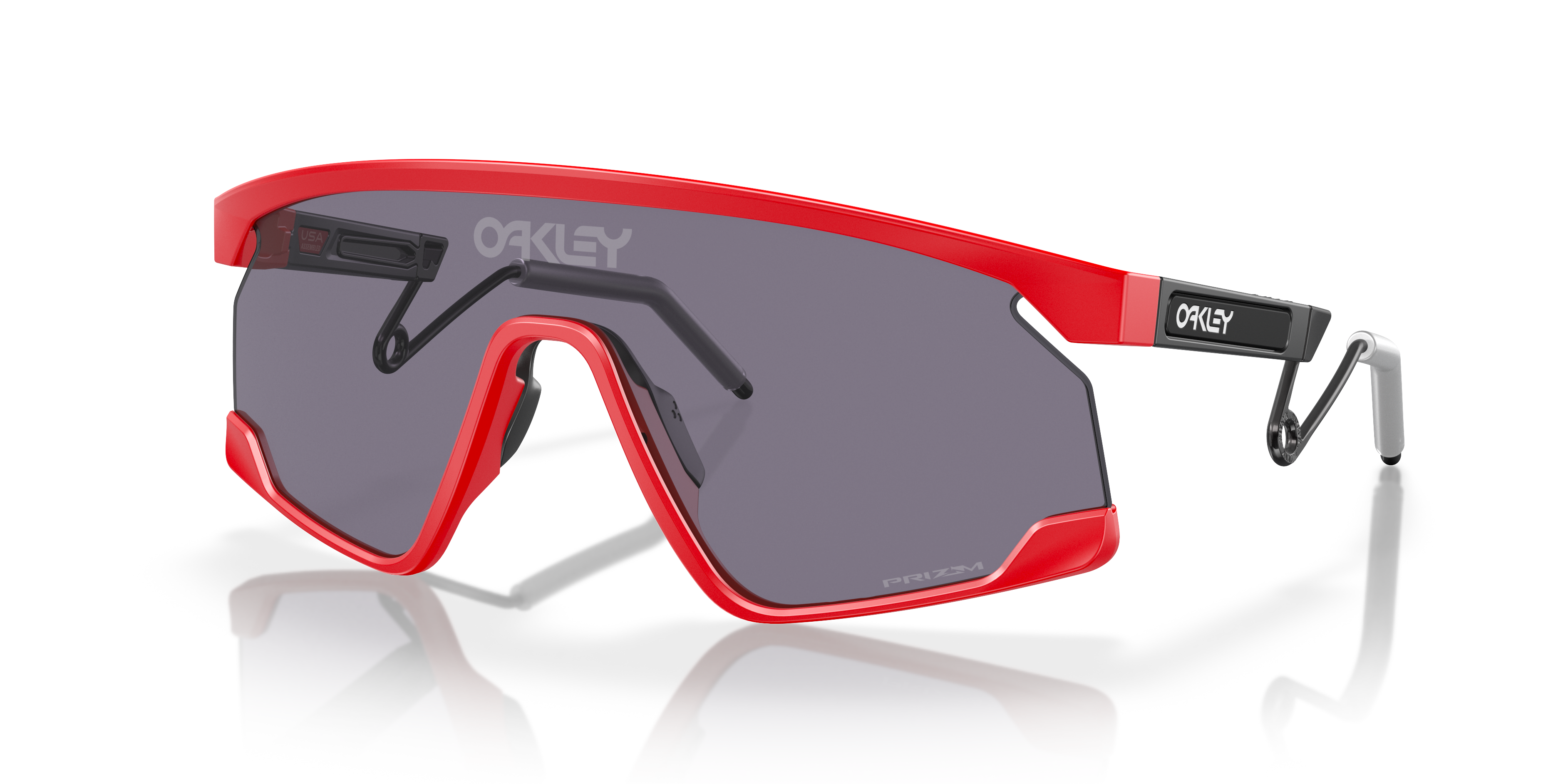 BXTR Metal Matte Redline KunststofSunglass Frames van B24, Hoekweergave