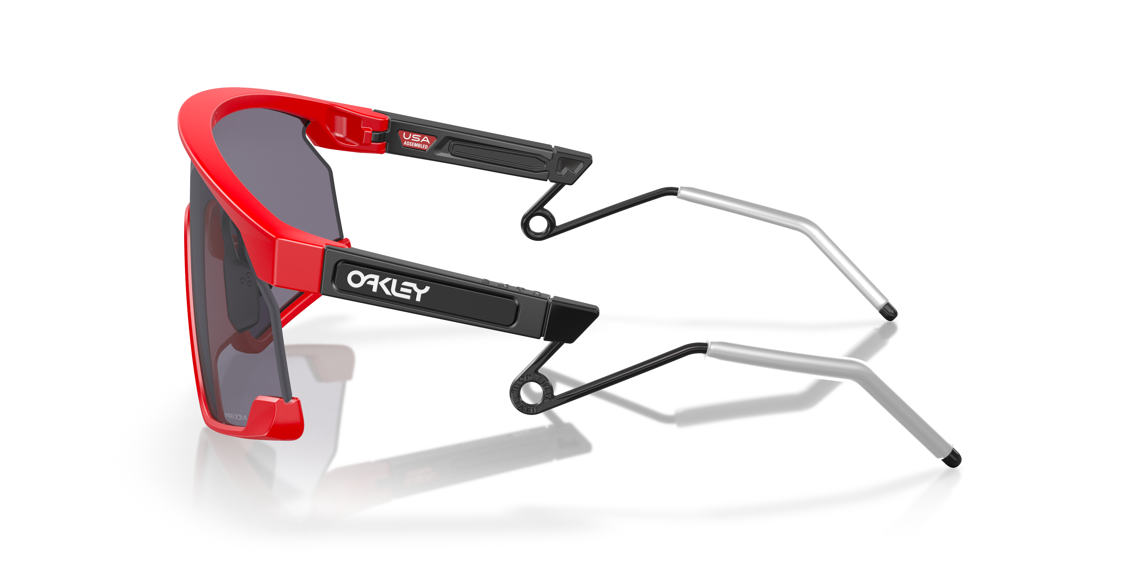 BXTR Metal Matte Redline KunststofSunglass Frames van B24, Zijaanzicht