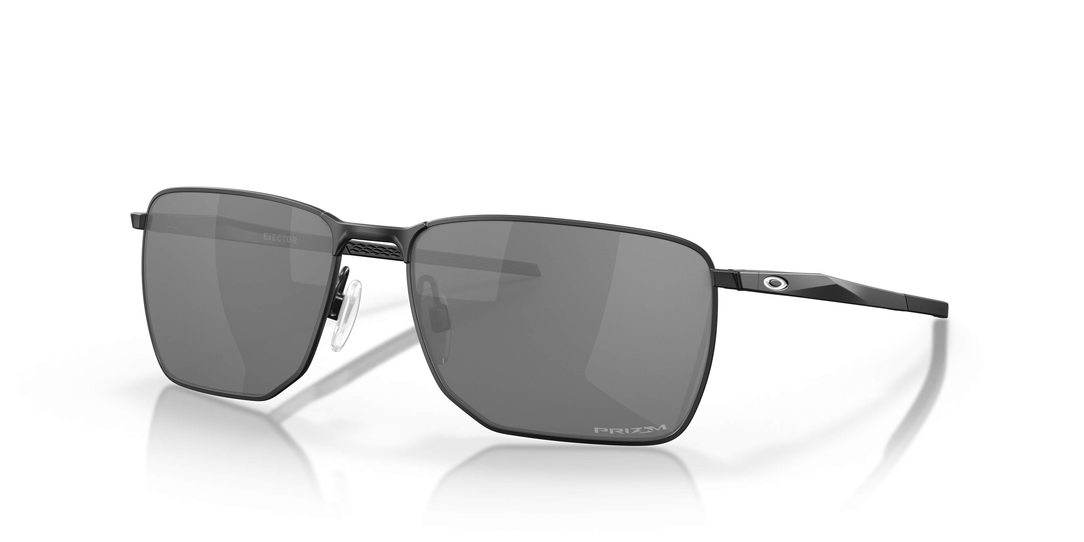 Ejector Schwarz satiniert MetallSunglass Frames von B24, Dreiviertelansicht