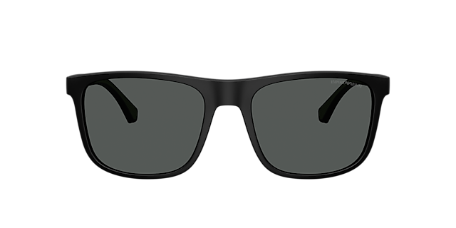 EA4129 Matzwart KunststofSunglass Frames van B24, met getinte lenzen