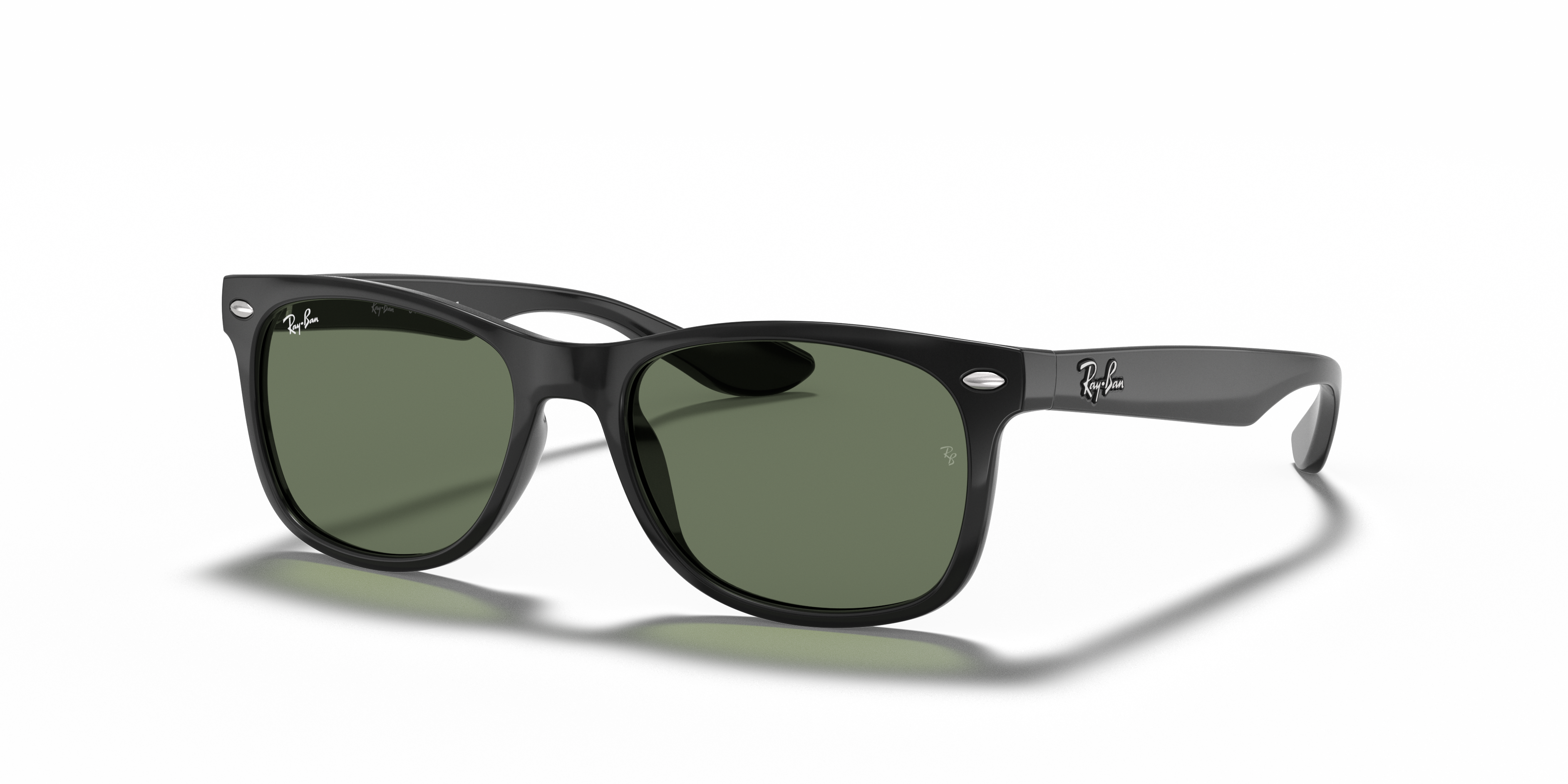 RB9052S Zwart KunststofSunglass Frames van B24, Hoekweergave