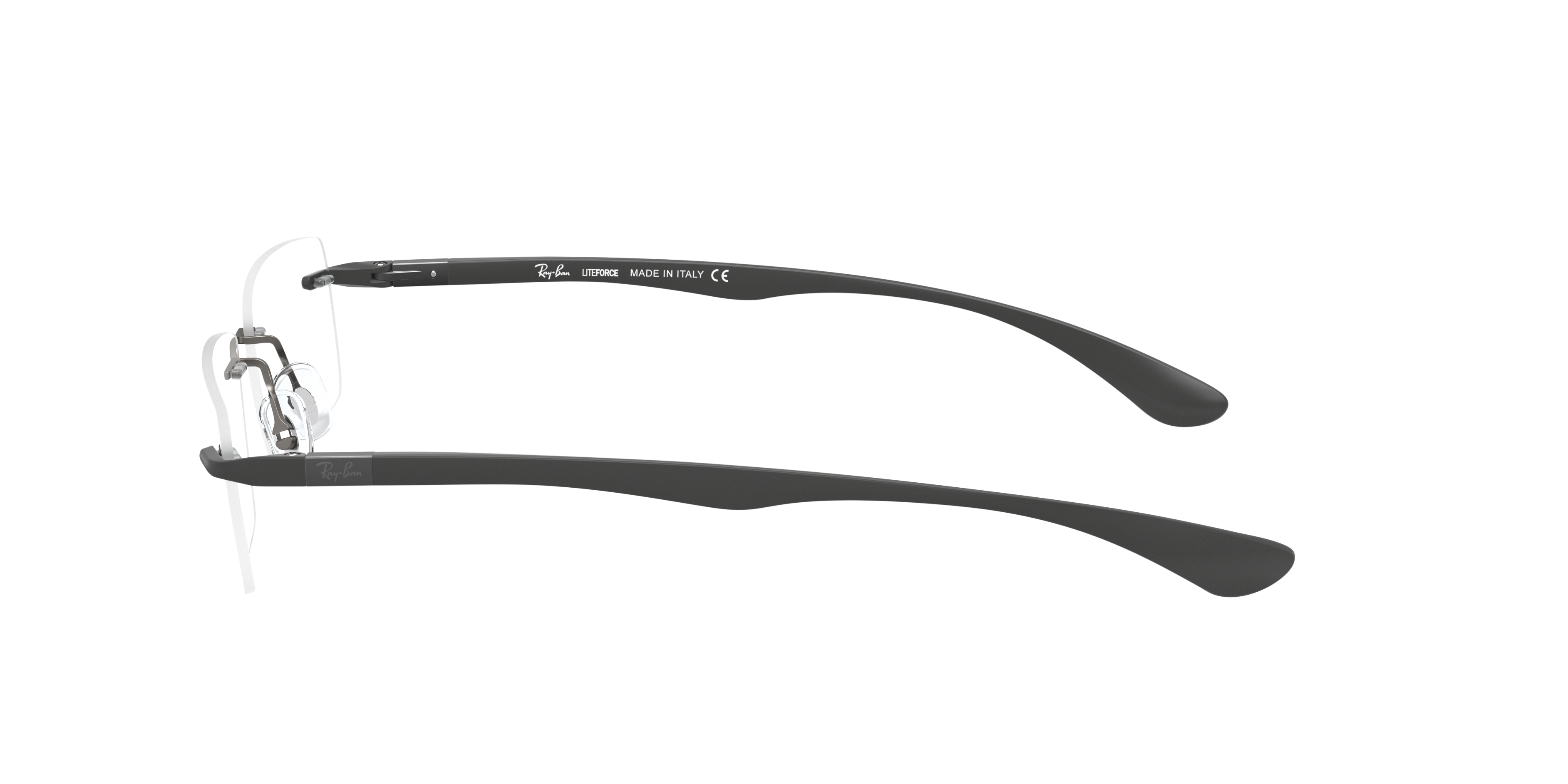 RB8724 Staalgrijs TitaanEyeglass Frames van B24, Zijaanzicht
