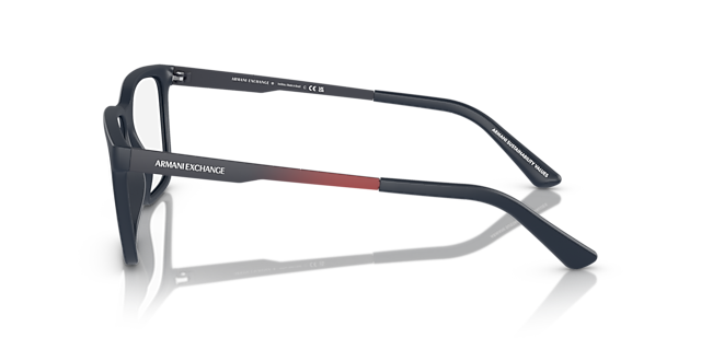 AX3103 Matt Blau KunststoffEyeglass Frames von B24, Seitenansicht