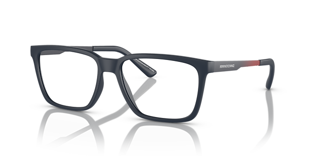 AX3103 Matt Blau KunststoffEyeglass Frames von B24, Dreiviertelansicht