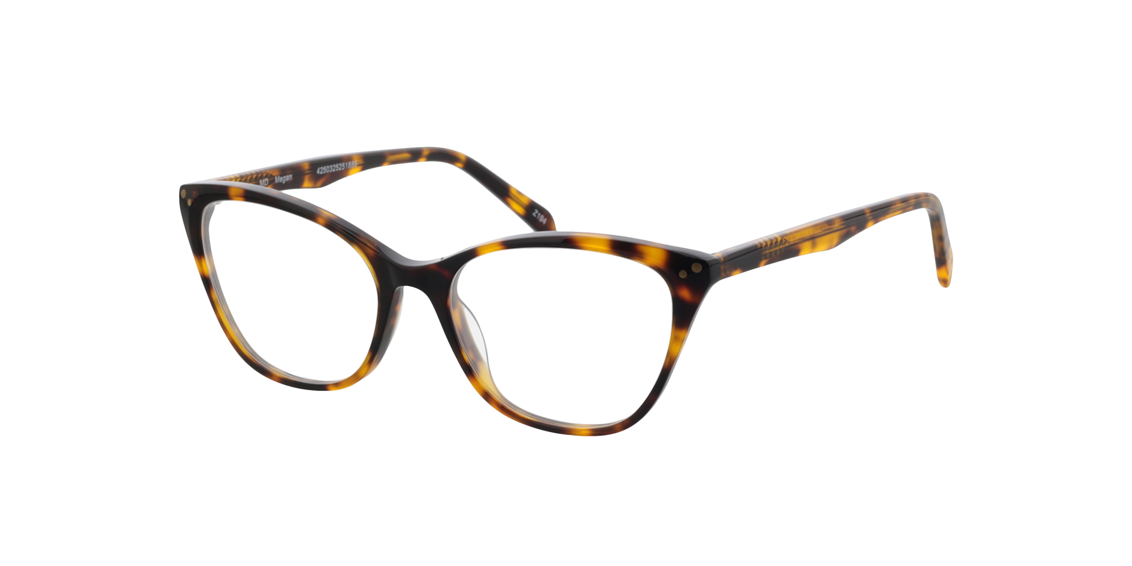 Megan Havana AcetatEyeglass Frames von B24, Dreiviertelansicht