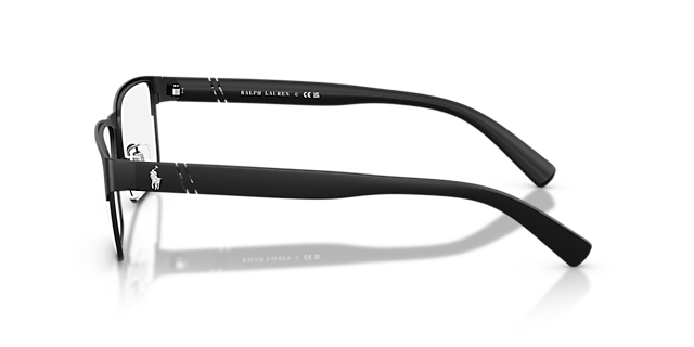PH1175 Matt Schwarz MetallEyeglass Frames von B24, Seitenansicht