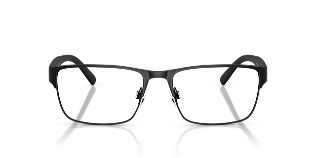 PH1175 Matt Schwarz MetallEyeglass Frames von B24, Vorderansicht