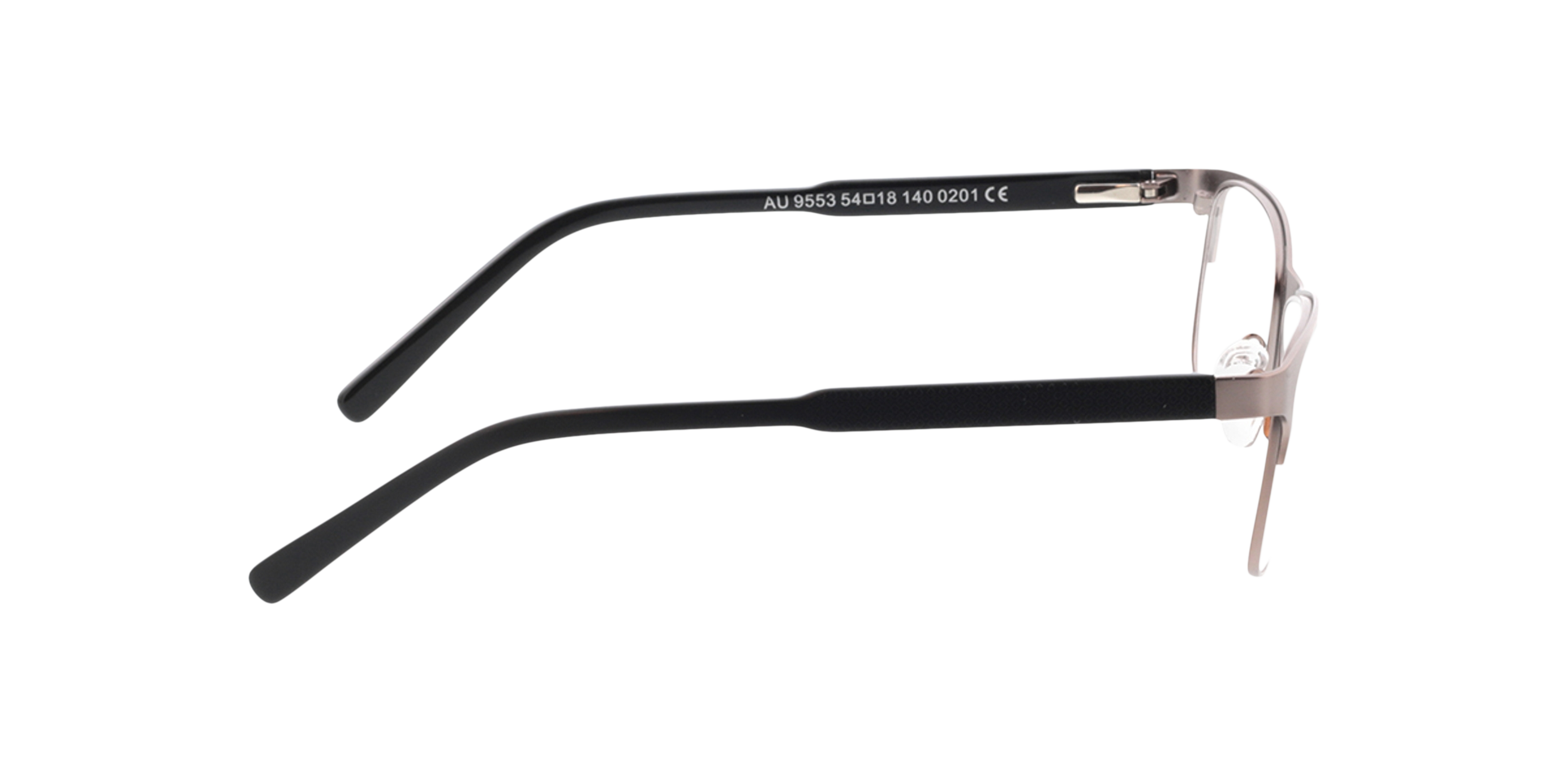 Sherman Anthracite  &  Matt Black MetallEyeglass Frames von B24, Seitenansicht