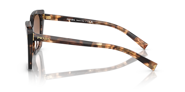 PR 23ZS Karamel Tortoise AcetaatSunglass Frames van B24, Zijaanzicht