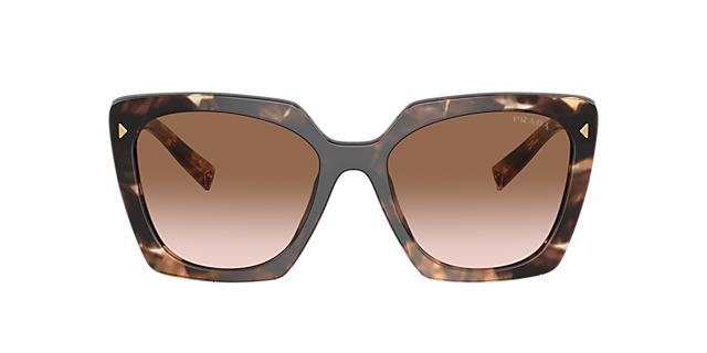 PR 23ZS Karamel Tortoise AcetaatSunglass Frames van B24, met getinte lenzen