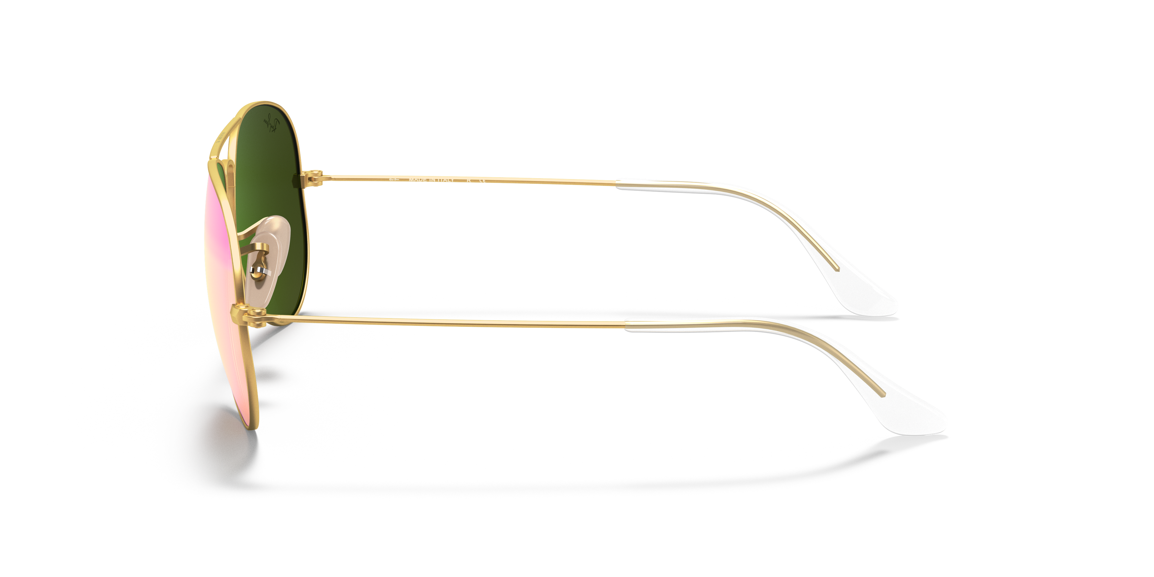 RB3025 Goud MetaalSunglass Frames van B24, Zijaanzicht