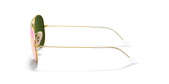 RB3025 Goud MetaalSunglass Frames van B24, Zijaanzicht