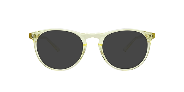 Elba Crystal Yellow AcetaatEyeglass Frames van B24, met getinte lenzen