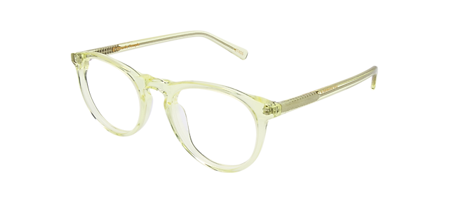 Elba Crystal Yellow AcetaatEyeglass Frames van B24, Hoekweergave