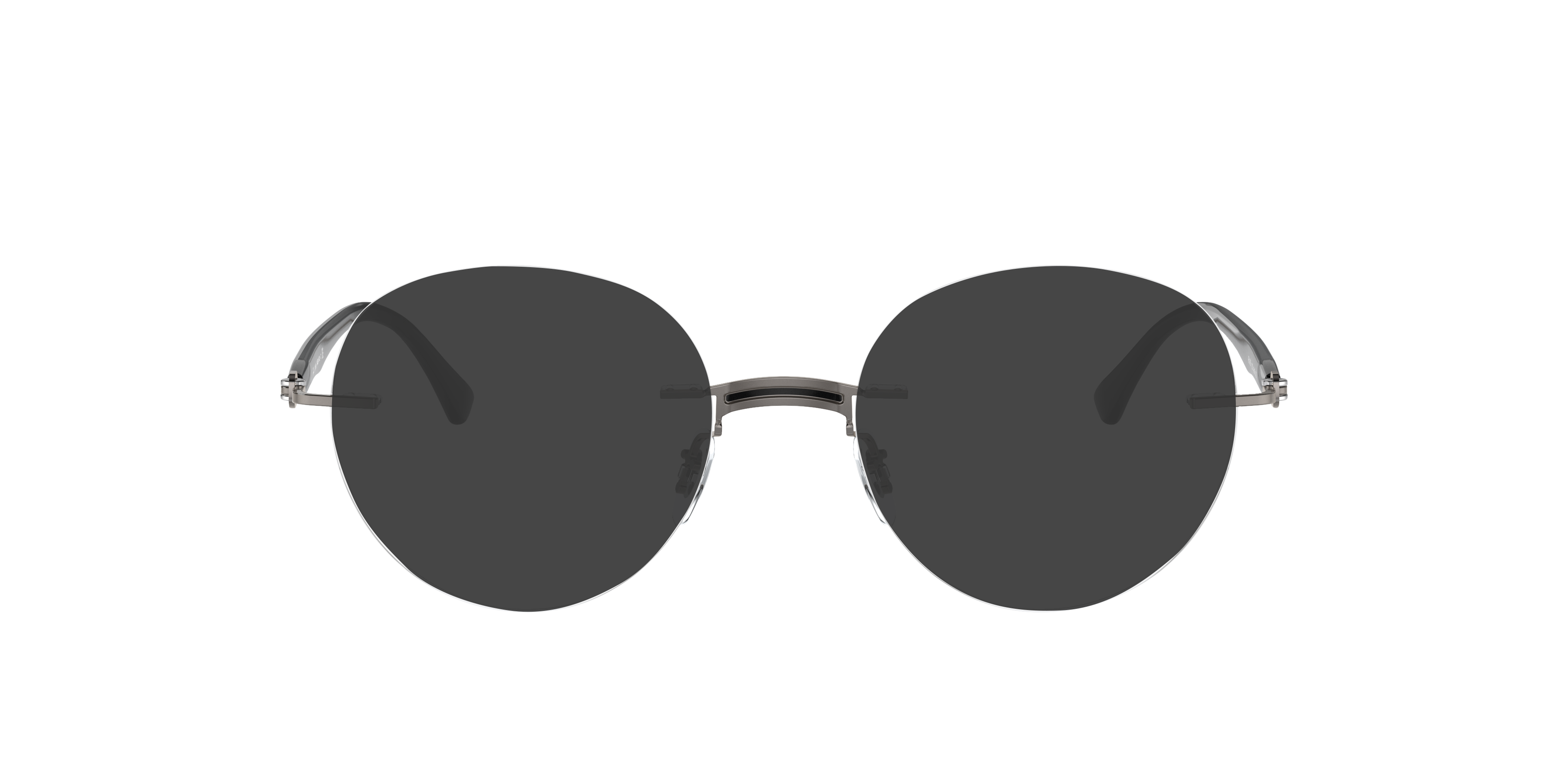 RB8768 Black On Gunmetal TitanEyeglass Frames von B24, mit getönten Gläsern