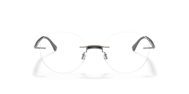 RB8768 Black On Gunmetal TitaanEyeglass Frames van B24, Vooraanzicht