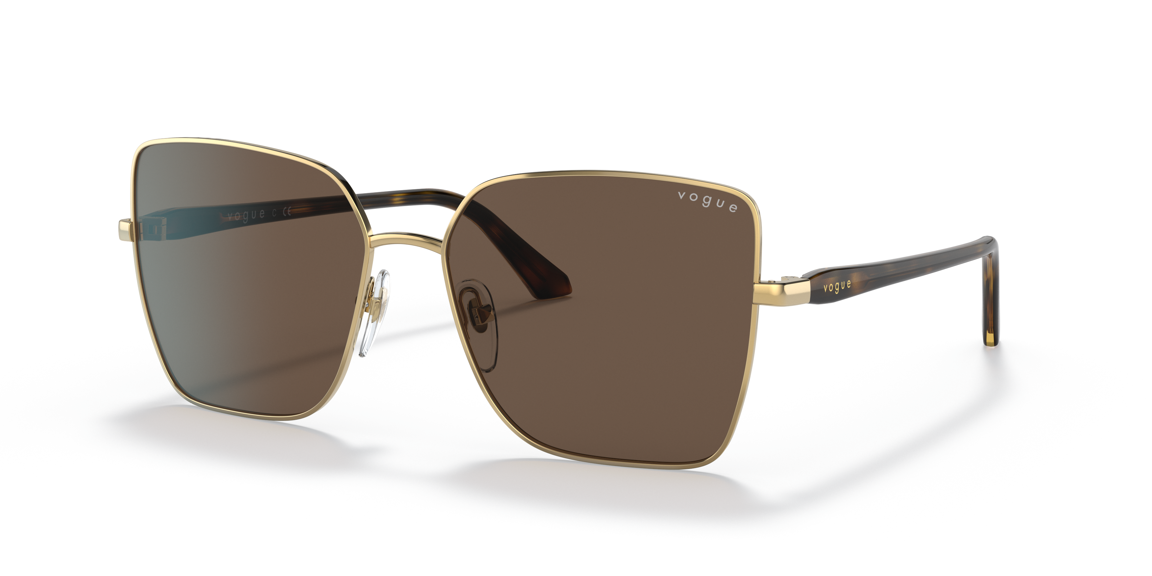 VO4199S Gold MetallSunglass Frames von B24, Dreiviertelansicht