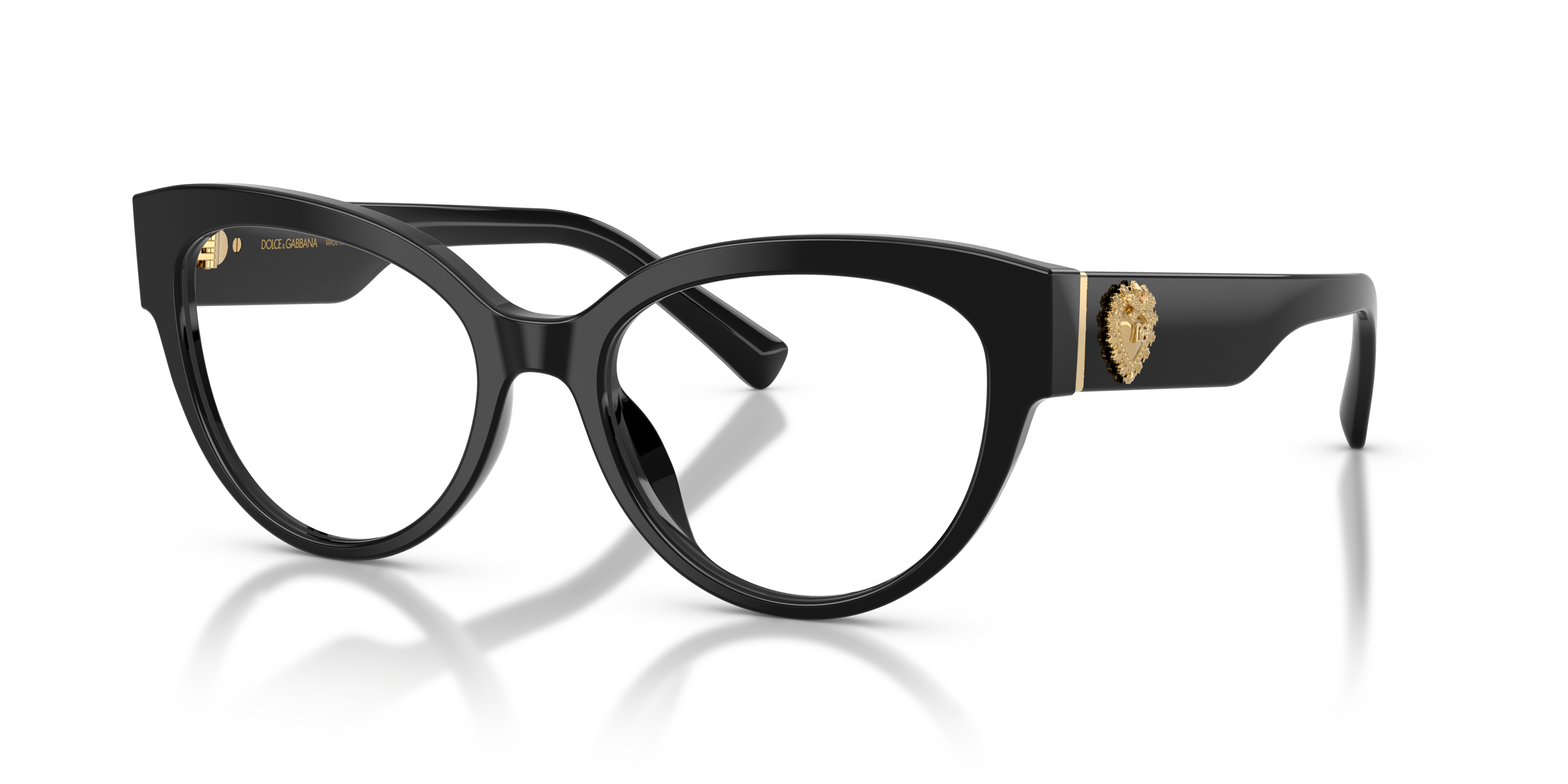 DG3440 Zwart AcetaatEyeglass Frames van B24, Hoekweergave