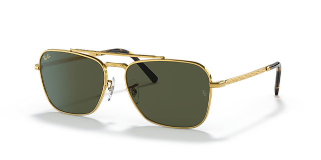 RB3636 Goud MetaalSunglass Frames van B24, Hoekweergave