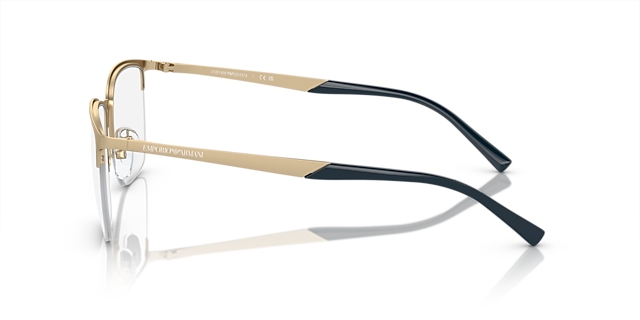 EA1151 Mat lichtgoud MetaalEyeglass Frames van B24, Zijaanzicht