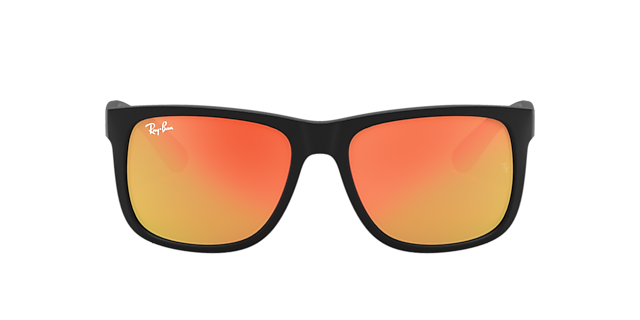 RB4165 Rubber zwart KunststofSunglass Frames van B24, met getinte lenzen