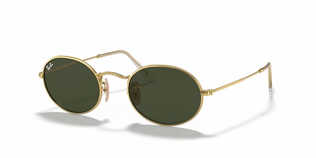 RB3547 Arista Gold MetallSunglass Frames von B24, Dreiviertelansicht