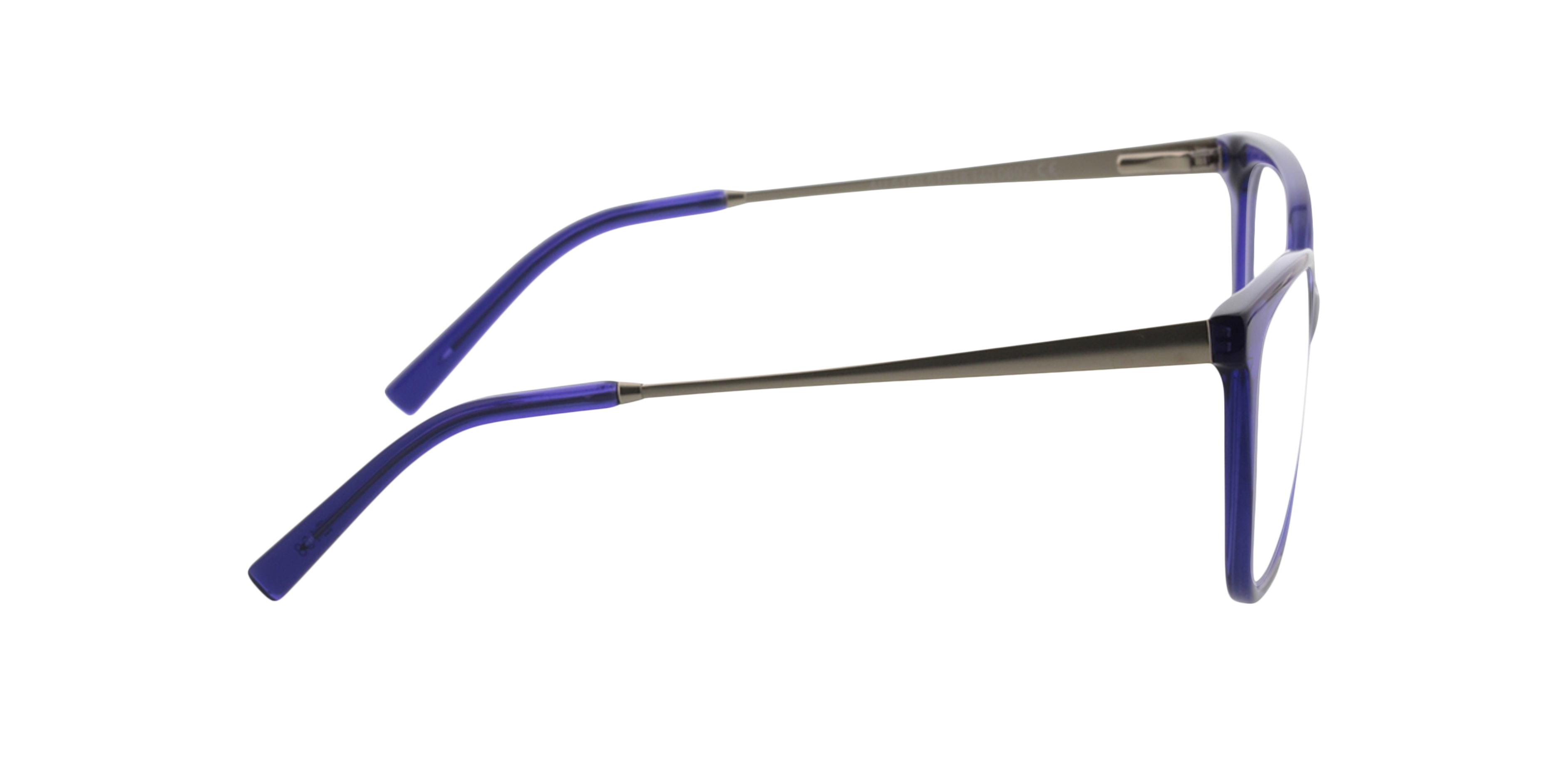 Joyce Kristal paars  &  matzilver AcetaatEyeglass Frames van B24, Zijaanzicht