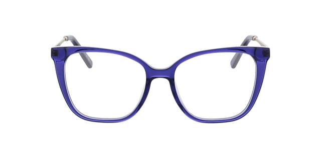 Joyce Kristal paars & matzilver AcetaatEyeglass Frames van B24, Vooraanzicht