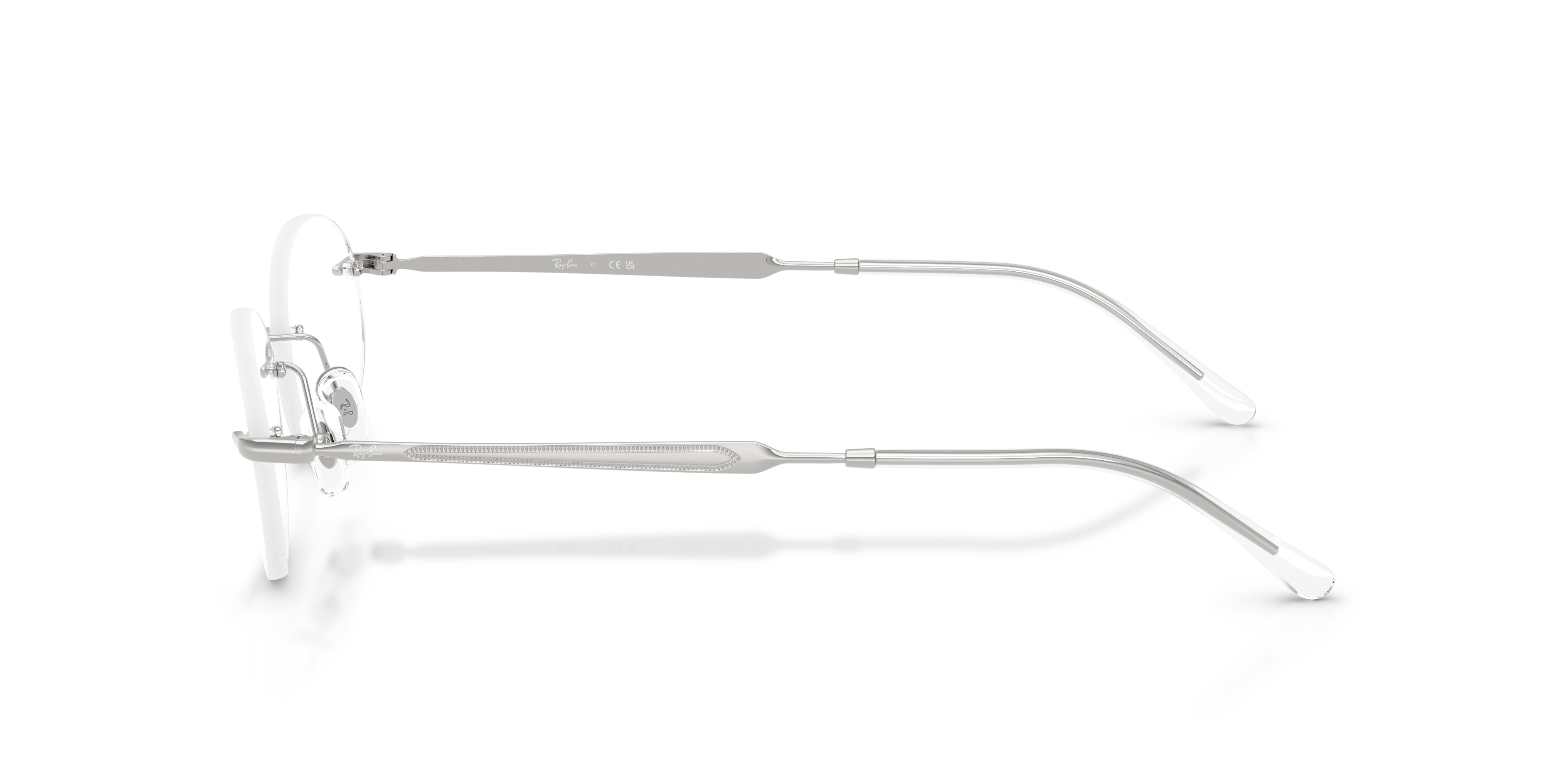 RB3767V Silber MetallEyeglass Frames von B24, Seitenansicht