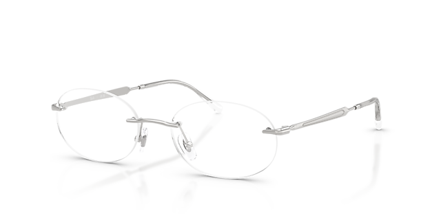 RB3767V Zilver MetaalEyeglass Frames van B24, Hoekweergave