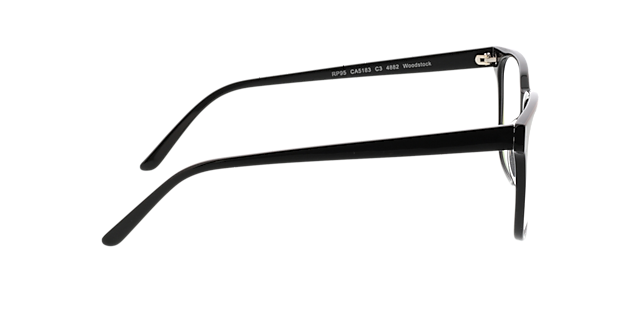 Woodstock Schwarz AcetatEyeglass Frames von B24, Seitenansicht