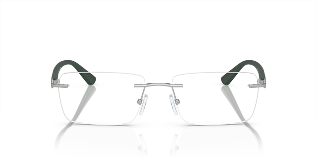 AX1064 Matte Silver MetallEyeglass Frames von B24, Vorderansicht