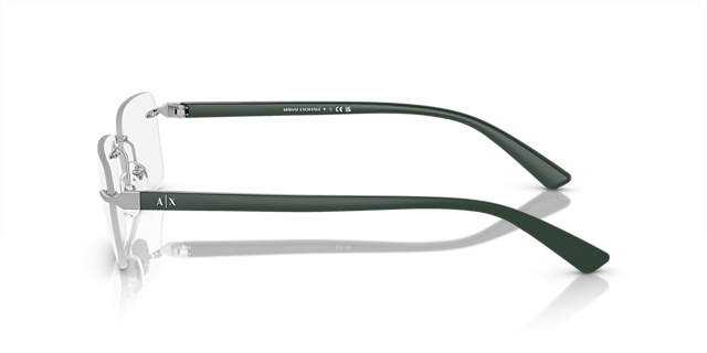 AX1064 Matte Silver MetallEyeglass Frames von B24, Seitenansicht