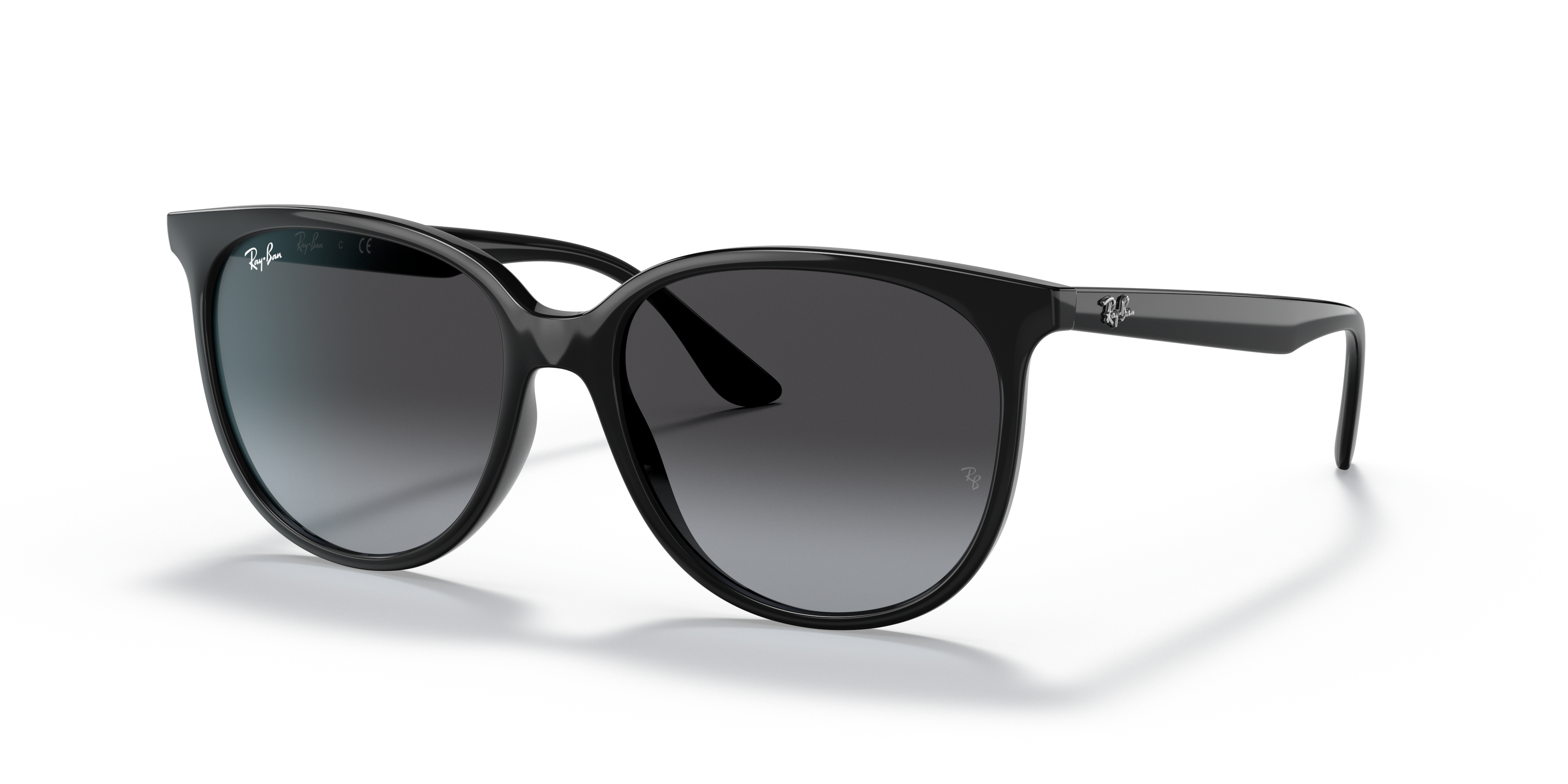 RB4378 Schwarz KunststoffSunglass Frames von B24, Dreiviertelansicht