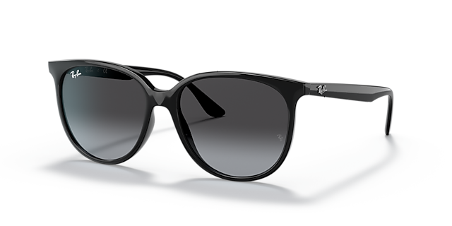 RB4378 Zwart KunststofSunglass Frames van B24, Hoekweergave