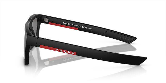 PS 02ZSU Matt Schwarz KunststoffSunglass Frames von B24, Seitenansicht