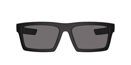 Prada Linea Rossa - PS 02ZSU, Herren, Matt Schwarz/Matte Black, Größe: Large