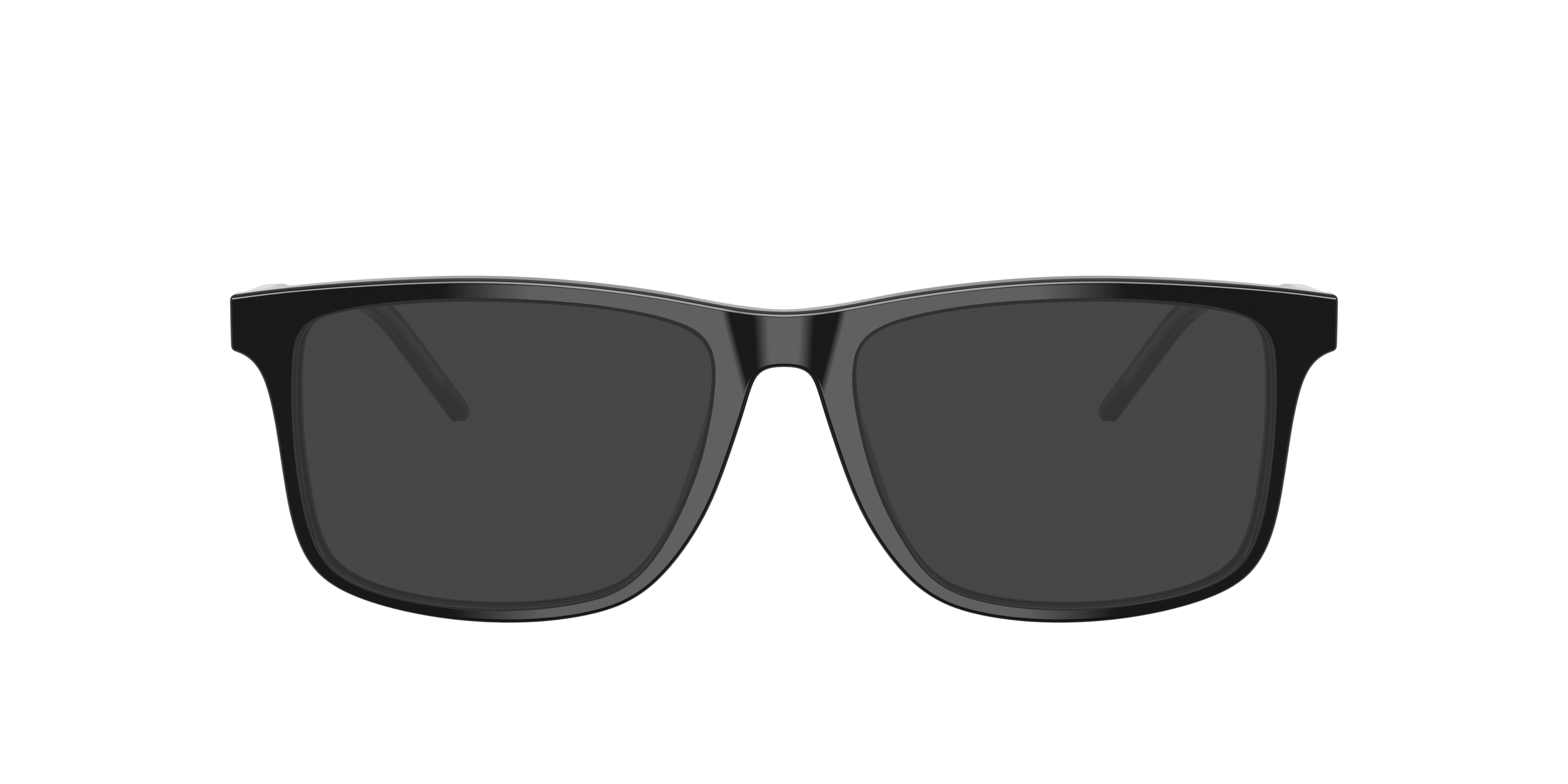 EA3257 Glanzend zwart AcetaatEyeglass Frames van B24, met getinte lenzen