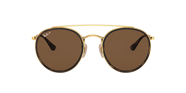 RB3647N Arista goud MetaalSunglass Frames van B24, met getinte lenzen