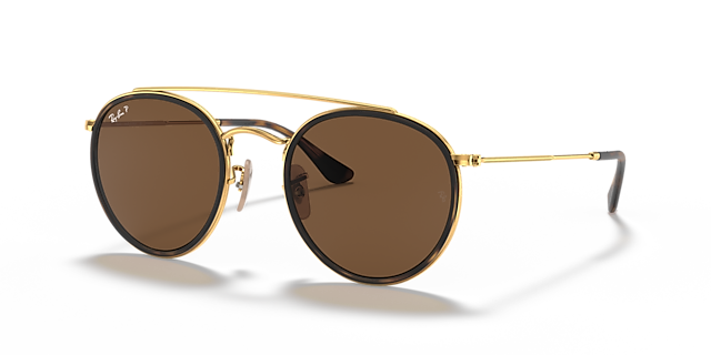 RB3647N Arista goud MetaalSunglass Frames van B24, Hoekweergave