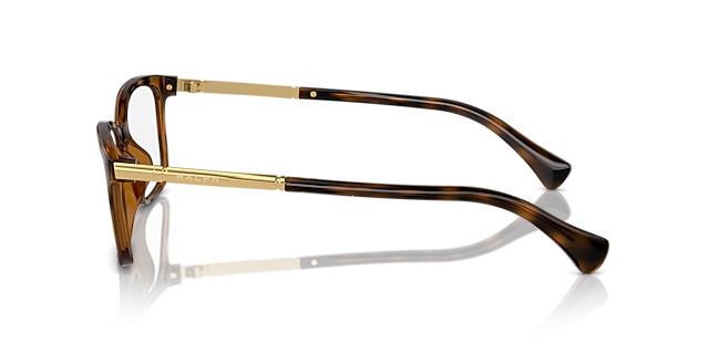 RA7160U Glänzendes Dunkelhavana KunststoffEyeglass Frames von B24, Seitenansicht