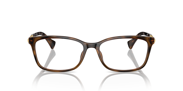 RA7160U Glänzendes Dunkelhavana KunststoffEyeglass Frames von B24, Vorderansicht