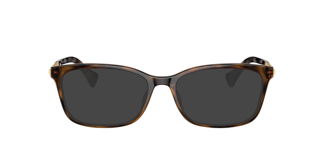 RA7160U Glänzendes Dunkelhavana KunststoffEyeglass Frames von B24, mit getönten Gläsern