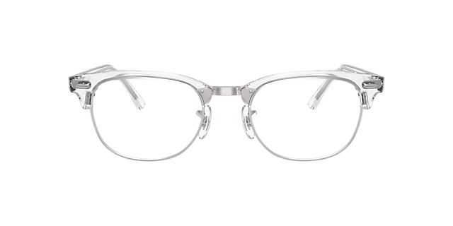 RB5154 Weiß transparent AcetatEyeglass Frames von B24, Vorderansicht