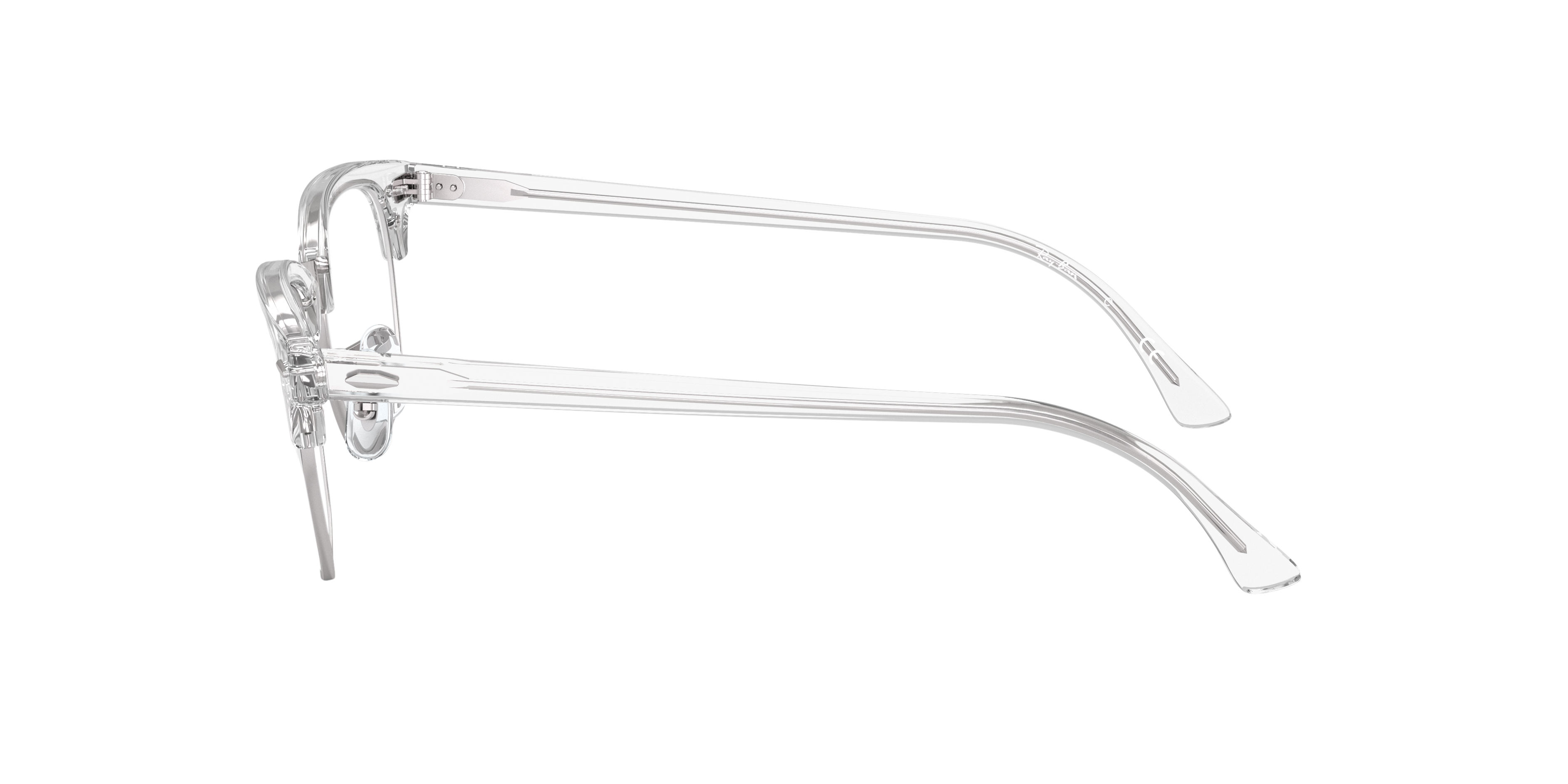 RB5154 Weiß transparent AcetatEyeglass Frames von B24, Seitenansicht