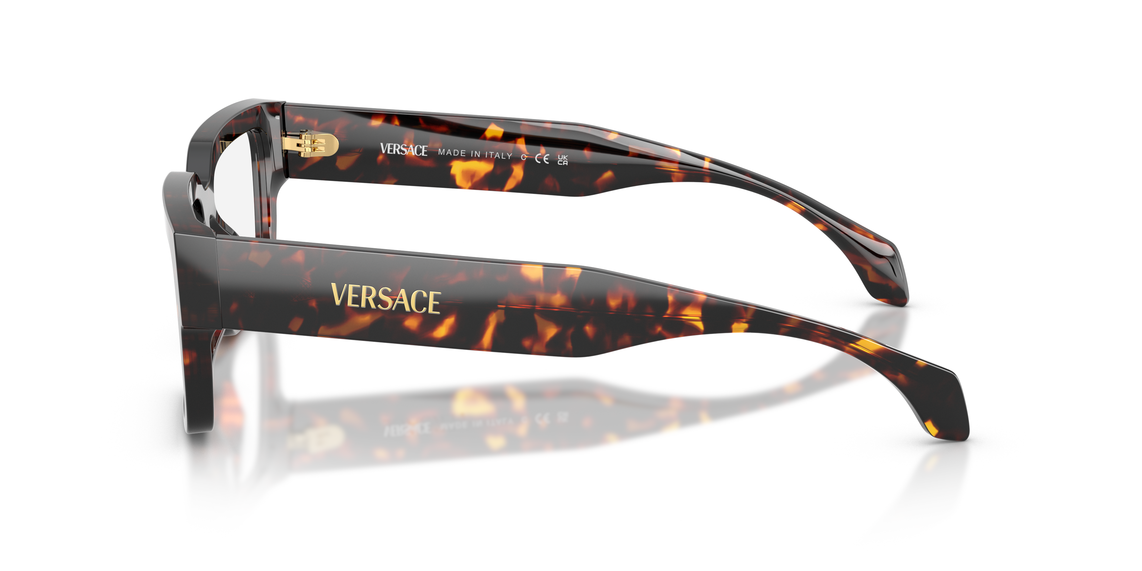 VE3374U Havana AcetatEyeglass Frames von B24, Seitenansicht