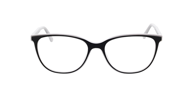 Milano Tweelaags zwart  &  wit AcetaatEyeglass Frames van B24, Vooraanzicht